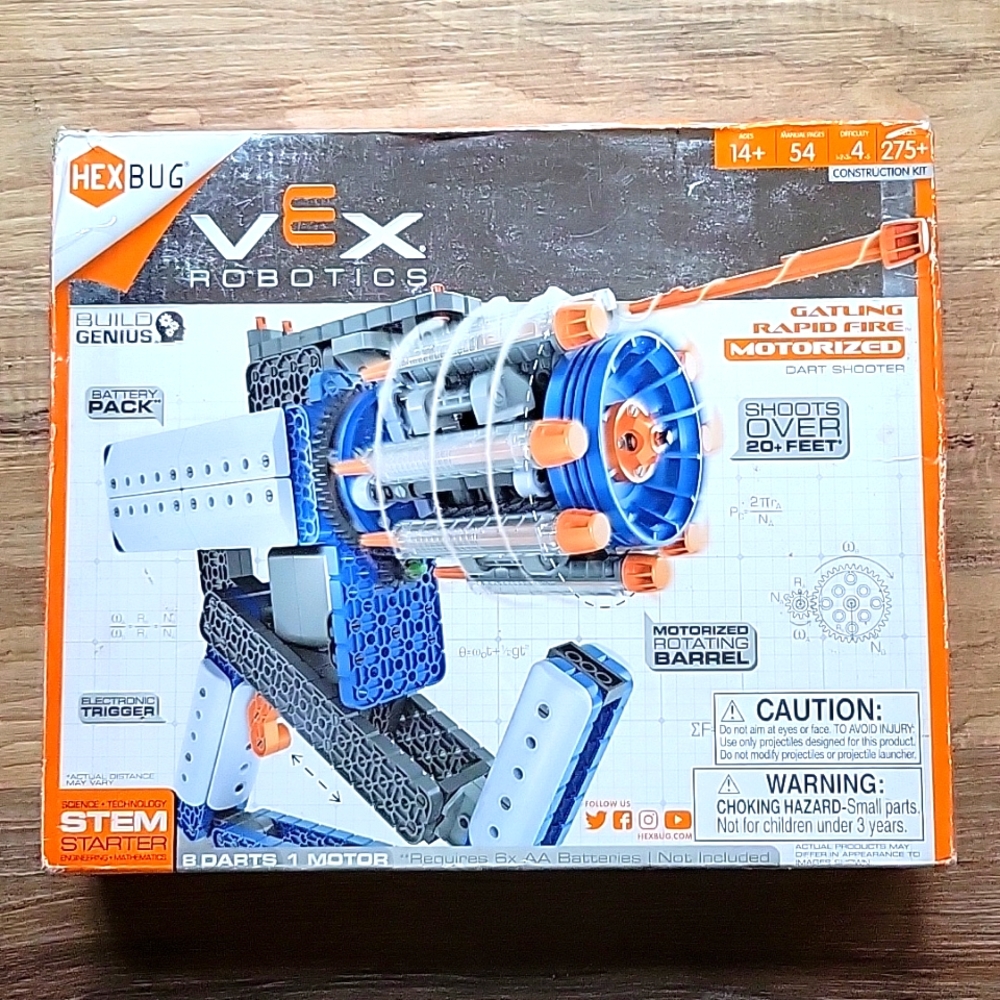 Vex Robotics Gatling rapid fire motorized dart shooter